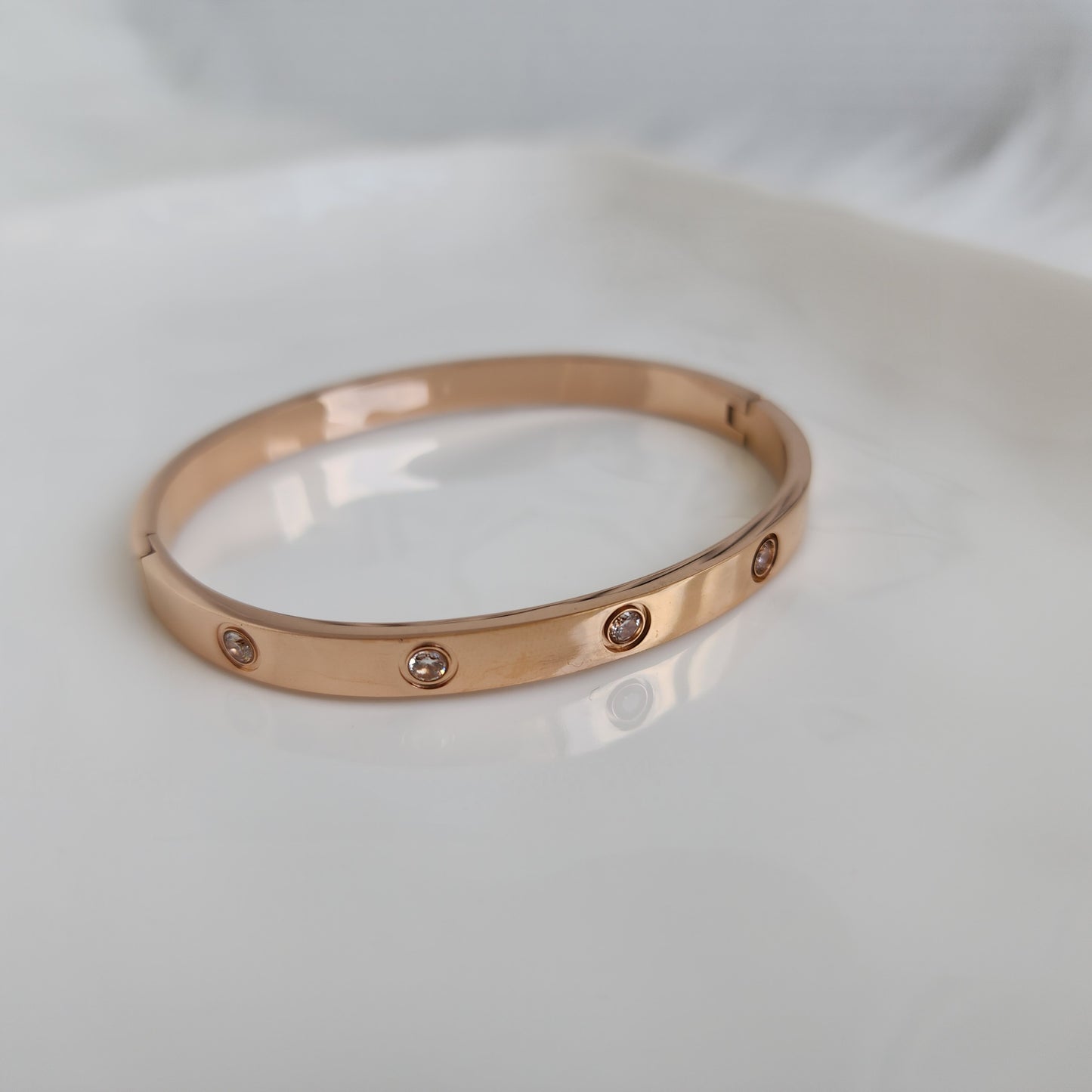 BRAZALETE CART ORO ROSA