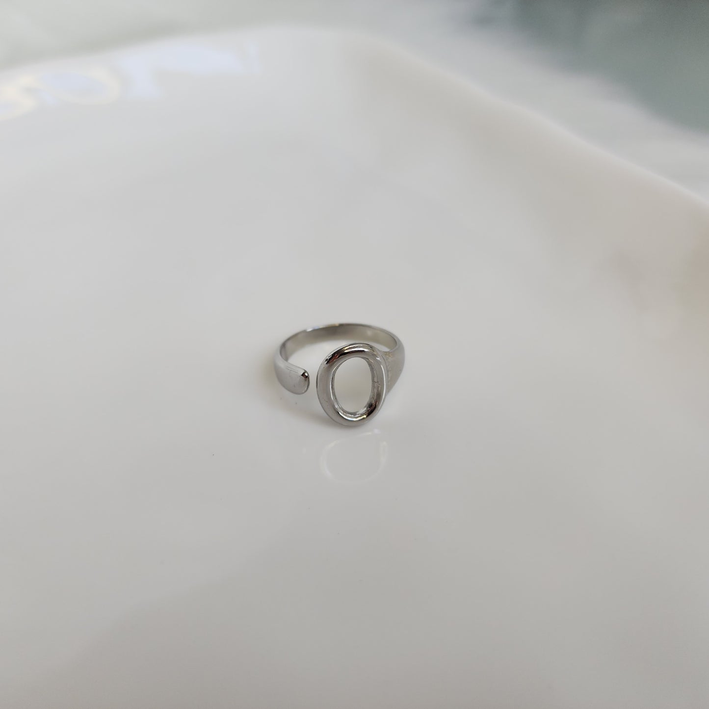 ANILLO OVAL PlATA