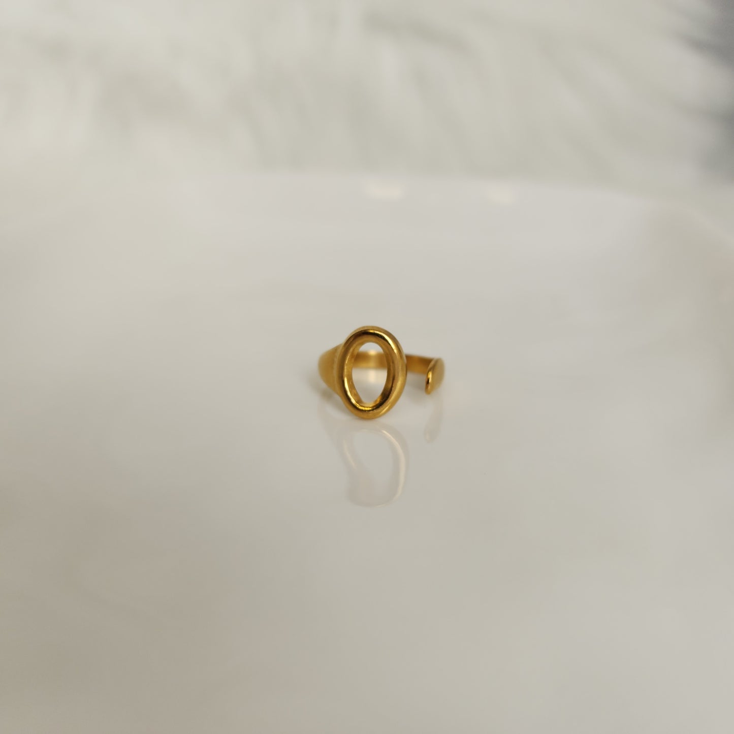 ANILLO OVAL ORO