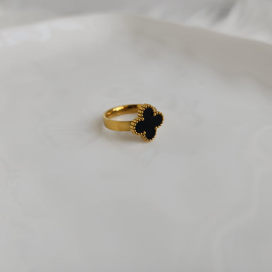 ANILLO  TREBOL  NEGRO